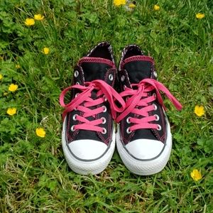 Converse Hot Pink Black & White Casual Shoes